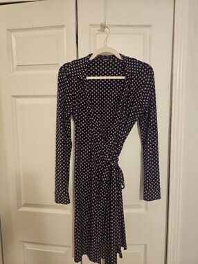 Tommy Hilfiger Wrap Dress Long Sleeved Size 8